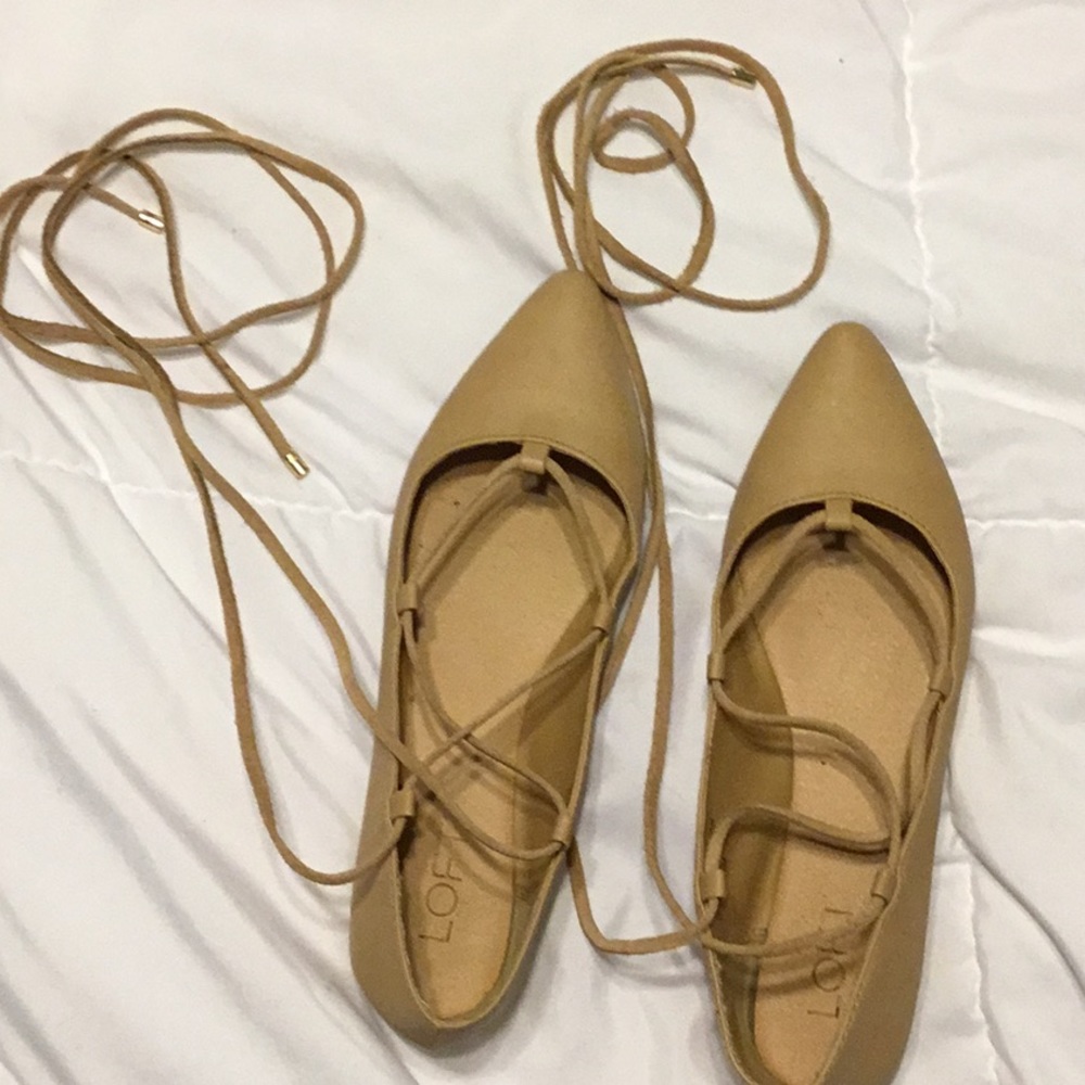 Loft lace up flats